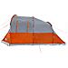 Tenda da Campeggio a Tunnel per 4 Persone Grigio e Arancione - Foto miniatura 9
