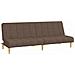 Divano Letto a 2 Posti Tortora in Tessuto - Foto miniatura 1
