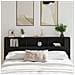Testata letto Armadietto Nero Rovere 200x18,5x104,5 cm - Foto miniatura 2
