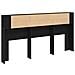 Testata letto Armadietto Nero Rovere 200x18,5x104,5 cm - Foto miniatura 7