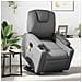 Poltrona Alzapersona Elettrica Reclinabile Grigio in Similpelle - Foto miniatura 2