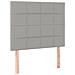 Giroletto a Molle con Materasso Grigio Chiaro 90x190 cm Tessuto - Foto miniatura 6