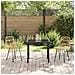 Set da Pranzo per Giardino 3 pcs Marrone Poly Rattan - Foto miniatura 4