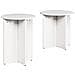 Tavolino da salotto 2 pcs Bianco 41.5 x 41.5 x 41 cm - Foto miniatura 1