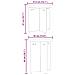 Tavolino da salotto 2 pcs Bianco 41.5 x 41.5 x 41 cm - Foto miniatura 9