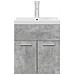 Mobile da Bagno con Lavabo Integrato e Rubinetto Grigio Cemento - Foto miniatura 4