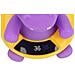 Termometro Da Bagno Per Bambini Senza Batteria Termosensibile Ippopotamo Giocoso, Viola - Foto miniatura 5
