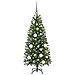 Albero di Natale artificiale con 150 LED Verde 120 cm PE e PVC - Foto miniatura 3