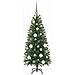 Albero di Natale artificiale con 150 LED Verde 120 cm PE e PVC - Foto miniatura 5