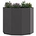 Fioriera Nero 60 x 60 x 50 cm Acciaio - Foto miniatura 3
