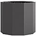 Fioriera Nero 60 x 60 x 50 cm Acciaio - Foto miniatura 5