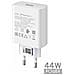 Caricabatterie Originale Flashcharge Usb V4440l0a1-eu 44w White Bulk Per Smartphone - Foto miniatura 2