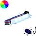 Striscia LED 2 pcs Nero e Multicolore 1745 mm Rame e plastica - Foto miniatura 1