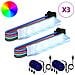 Striscia LED 2 pcs Nero e Multicolore 1745 mm Rame e plastica - Foto miniatura 2