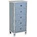 Cassettiera In Legno Blu Con 5 Cassetti 50x35x110h Cm - Foto miniatura 1