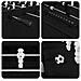 Tavolo da Foosball Rovere Nero 146,5 x 74 x 85 cm - Foto miniatura 8