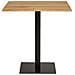 Tavolo Bistrot Lignano In Rovere Naturale Con Base In Metallo Nero 70x70x75 Cm - Foto miniatura 1