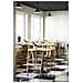 Tavolo Bistrot Lignano In Rovere Naturale Con Base In Metallo Nero 70x70x75 Cm - Foto miniatura 8