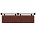 Testata appesa Marrone Lucido 190 x 55 x 5 cm PU Antico - Foto miniatura 5