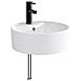 Lavabo da bagno Nero Opaco 40,5 x 40,5 x 15 cm Metallo - Foto miniatura 1