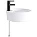 Lavabo da bagno Nero Opaco 40,5 x 40,5 x 15 cm Metallo - Foto miniatura 6