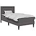 Struttura letto con materasso Grigio 100 x 200 cm Similpelle - Foto miniatura 1