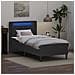 Struttura letto con materasso Grigio 100 x 200 cm Similpelle - Foto miniatura 4