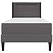 Struttura letto con materasso Grigio 100 x 200 cm Similpelle - Foto miniatura 8