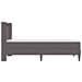 Struttura letto con materasso Grigio 100 x 200 cm Similpelle - Foto miniatura 9