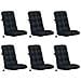 Cuscini per Sedia Alta in 6 Pezzi VIANEN 6 pcs 100% Poliestere - Foto miniatura 1