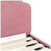 Struttura letto bambini con testata Rosa 80 x 160 cm Velluto - Foto miniatura 8