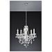 Lampadario Classico In Acrilico, Ø52xh. 150 Cm, 5x40w E14 Trasparente - Foto miniatura 1