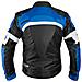 Giacca Moto Manica Staccabile Tessuto Protezioni Ce Sfoderabile Gilet Blu L - Foto miniatura 2