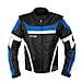 Giacca Moto Manica Staccabile Tessuto Protezioni Ce Sfoderabile Gilet Blu L - Foto miniatura 3