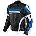 Giacca Moto Manica Staccabile Tessuto Protezioni Ce Sfoderabile Gilet Blu L - Foto miniatura 4