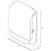 Ahk320-bk Inclusive Asciugamano M Dispenser, Colore: Nero - Foto miniatura 2
