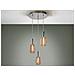 Lampada A Sospensione Dimmerabile A Grappolo A Goccia, Cromo-oro - Foto miniatura 6