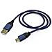 High Quality 2.5m USB A Micro-USB A Nero, Blu cavo USB - Foto miniatura 1