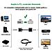 Nano Cavo 10.16.2008-bk - Adattatore convertitore DVI a VGA, maschio-femmina, portata UXGA 1600 x 1200/1080p, con porta micro usb b di alimentazione, colore: nero - Foto miniatura 3