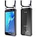 Catena Di Telefoni Cellulari Compatibile Con Samsung Galaxy J3 / J3 Duos 2016 In Blu Notte - Coperchio Protettivo In Silicone Con Anelli D'argento, Cinturino In Corda E Custodia Staccabile - Foto miniatura 8