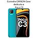 Maxy Custodia B-case Tpu Silicone Cover Case Per Poco C3 Carbon Metal Black - Foto miniatura 2