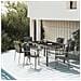 Set Divani Da Giardino 7 Pz Con Cuscini In Polyrattan Grigio - Foto miniatura 1