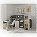 Letto Combinato Con Scrivania E Scomparti 90 X 200 Cm Antracite, Naturale E Bianco - Loukala - Foto miniatura 6