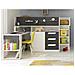 Letto Combinato Con Scrivania E Scomparti 90 X 200 Cm Antracite, Naturale E Bianco - Loukala - Foto miniatura 3