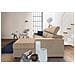 Divano Fisso Marica, Divano Ad Angolo, 100% Made In Italy, Sofà Soggiorno Con Chaise Longue, In Tessuto Imbottito - Penisola Contenitore Destra, Con Braccioli Standard, Cm 280x95h85, Beige - Foto miniatura 4