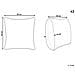 Set Di 2 Cuscini Vellore Cotone 50 X 50 Cm Multicolore Trama Floreale - Foto miniatura 7