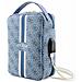 Borsello Da Viaggio Con Usb Modello Stripe 4g, Blu - Foto miniatura 4
