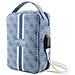 Borsello Da Viaggio Con Usb Modello Stripe 4g, Blu - Foto miniatura 1