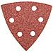 Carta Abrasiva Velcro Delta 93 X 93 Mm K 40, 5 Pz., Con Fori - Foto miniatura 1