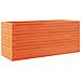 Fioriera Giardino Marrone Cera 110x40x46 Cm Legno Massello Pino - Foto miniatura 2